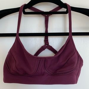 Lululemon Deep Breath Bra Plum Size 2